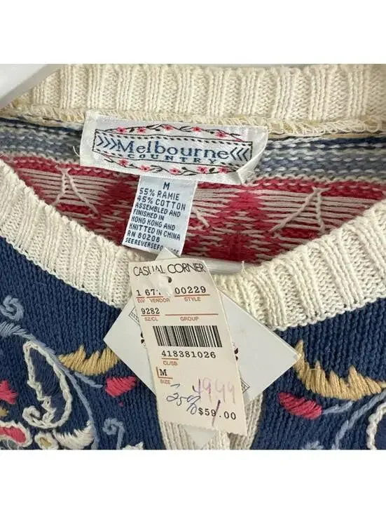 NWT Casual Corner Melbourne Country Button Down Cardigan Size M - Picture 3 of 5